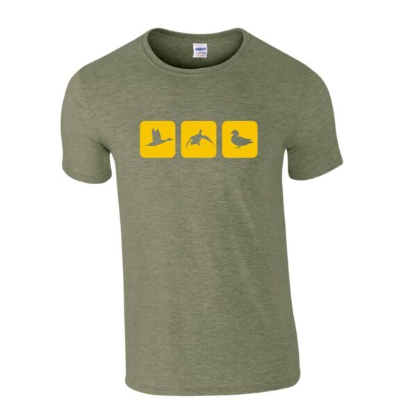 triblock duck t shirt military front