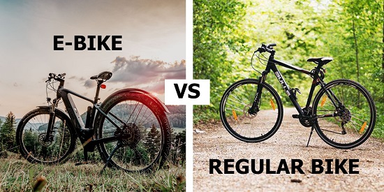 电动自行车与普通自行车